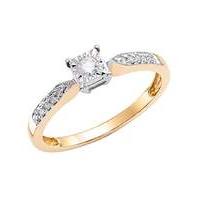 9ct Gold Illusion-Set Diamond Ring