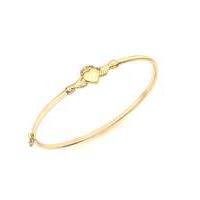 9Ct Gold Claddagh Bangle