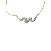 9ct Yellow Gold 0.50ct Diamond Necklace