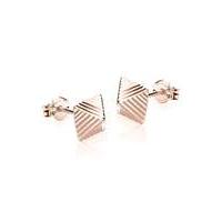 9Ct Gold Pyramid Stud Earrings