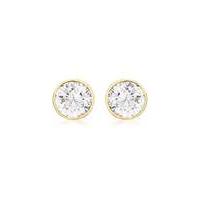 9Ct Gold Round Stud Earring