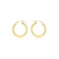 9Ct Gold 15mm Creole Earring