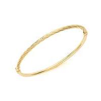 9Ct Gold Light Twist Bangle