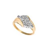 9ct gold 033ct baguette diamond ring