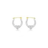 9Ct Gold Heart Earring