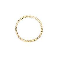 9Ct Gold Oval Hollow Link Bracelet