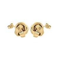 9Ct Gold Knot Stud Earring