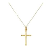 9ct Gold Cross Pendant and Chain ST-CR010