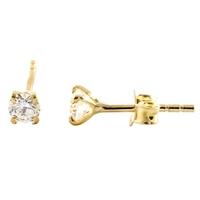9ct Gold 3mm CZ Round Stud Earrings 1-58-6329