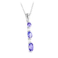 9ct white gold tanzanite pendant tp08986 9kw tanz