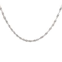 9ct White Gold 18inch Twist Curb Chain 5-13-1614