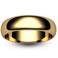 9ct 6mm D-Shape Ring DSL6 9Y Z