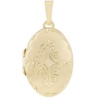 9ct Oval Engraved Locket and 18\
