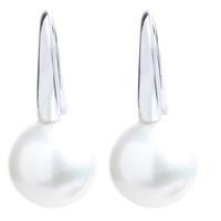 9ct White Gold Freshwater Pearl Hook Earrings EOZ70004WG