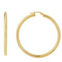 9ct Plain Hoop Earrings D01-6025