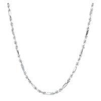 9ct White Gold Figarope 18inch Chain 5.16.7104