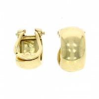 9ct yellow gold clip on half hoop earrings 1004023