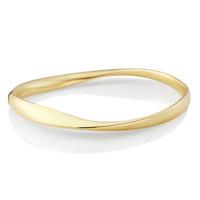 9ct Gold Plain Twist Bangle BN393