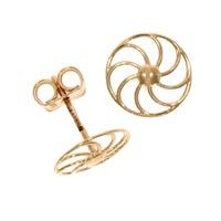 9ct Rose Gold Cartwheel Stud Earrings 10.11.044