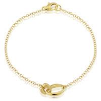 9ct gold entwined link bracelet cn966 07