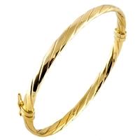 9ct gold twist bangle 1340521