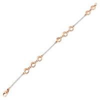 9ct two tone circle bracelet cn944 07