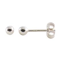 9ct White Gold Small Ball Stud Earrings 5-55-5853