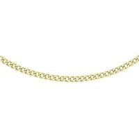 9ct gold 18in hollow flat curb chain 1135864