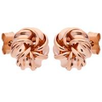 9ct Rose Gold Knot Stud Earrings E39-5047-R
