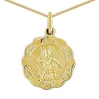 9ct Gold St Christopher and Chain