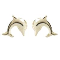 9ct Dolphin Stud Earrings 1-55-0251