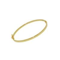 9ct gold 3mm rectangular tube bangle 1312111