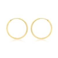 9ct gold 22mmplain hoops 1521939