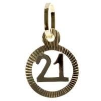 9ct Twenty One 21 Circle Charm 1-63-3933