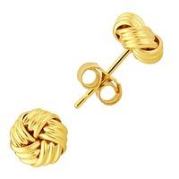 9ct Triple Strand Knot Stud Earrings E39-5036