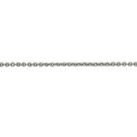 9ct gold 18 inch white gold trace chain w12t18