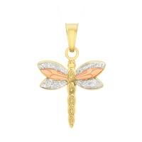 9ct 3 Colour Dragonfly Pendant 3.63.1103