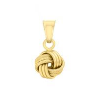 9ct Gold Textured and Polished Knot Pendant 1.68.3069