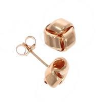 9ct Rose Gold Simple Knot Stud Earrings 10.11.029
