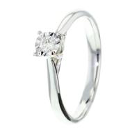 9ct White Gold Illusion Set 0.10ct Diamond Ring S4457D.9W.010F