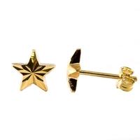 9ct Gold Star Stud Earrings 1551483