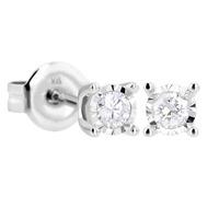 9ct White Gold Diamond 0.05ct Stud Earrings E4894D-9W-005G