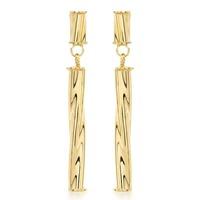 9ct Gold Twist Bar Dropper Earrings 1.56.3879