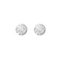 9ct White Gold 4mm Faceted Ball Stud Earrings 5.55.8019