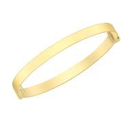 9ct gold plain baby bangle 1360354