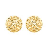 9ct gold pyramid button stud earrings 1557112