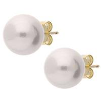 9ct Yellow Gold 8.5-9mm White Akoya Pearl Stud Earrings EOZ145PL