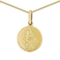 9ct gold st christopher and chain sc002 cn025 18