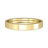 9ct Gold 3mm Flat Court Shaped Wedding Ring ST-R440