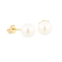 9ct 6 x 6.5mm Akoya Pearl Stud Earrings EOZ103CM